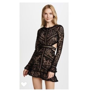 NWT FOR LOVE AND LEMONS Emerie dress black - M